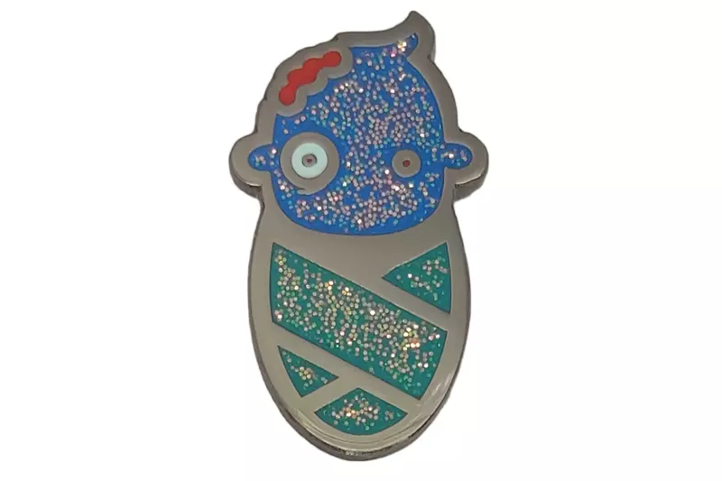 Hard enamel baby zombie pin for illustrators