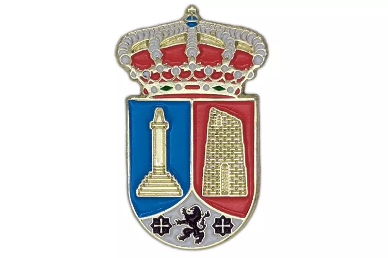Soft enamel pin Town Council shield