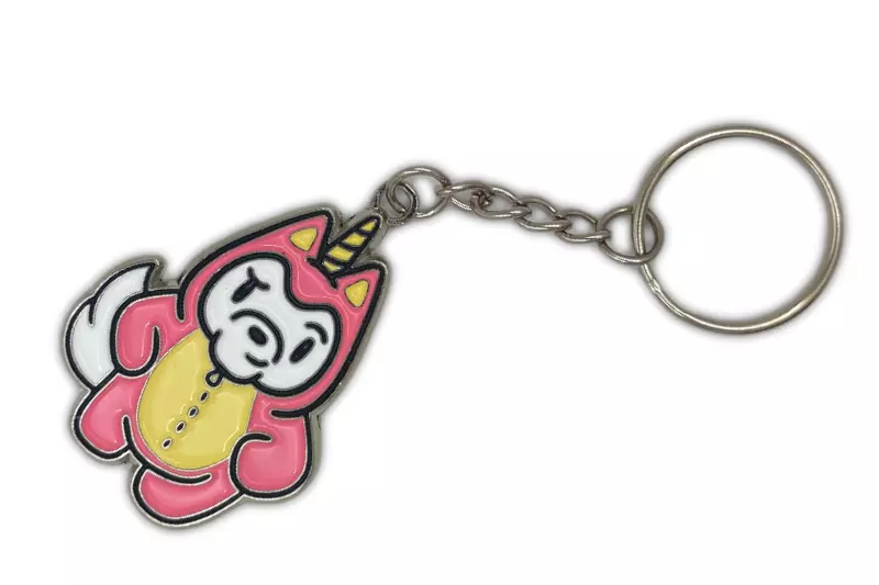 Porta-chaves personalizado de ilustradores de uma raposa