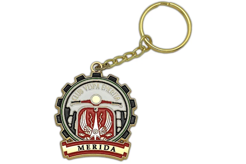 Chaveiro Metálico Personalizado Esmalte Suave Vespa Motociclistas Mérida