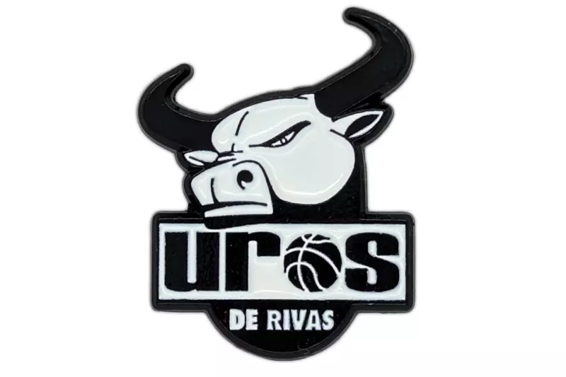 Custom enamel metal UROS Basketball Club pin