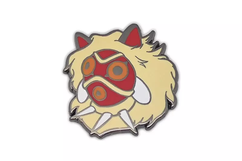 Custom hard enamel Princess Mononoke Ghibli pin